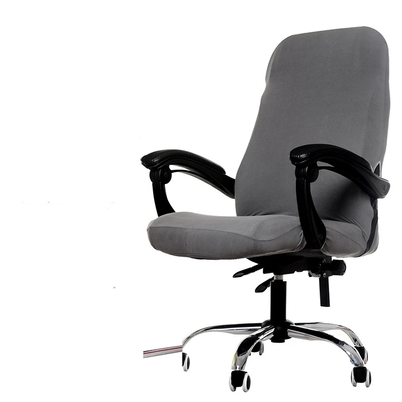 Лидер продаж, 1 шт., офисный эластичный спандекс Чехол для стула с принтом s m l, чехлы для компьютерного кресла, пылезащитный чехол для сиденья, чехол на кресла - Цвет: Gray