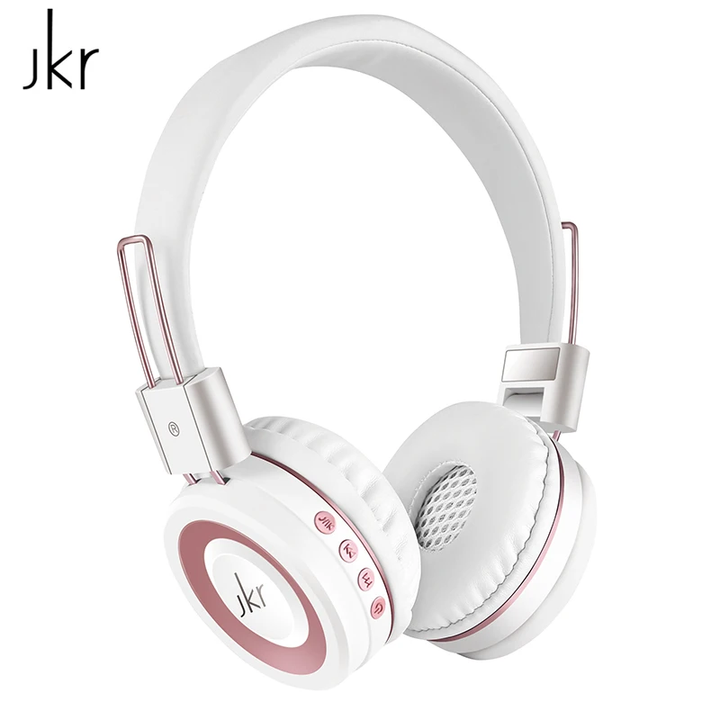 

JKR-210B Bluetooth Headset Stereo Sound BT4.2 Support Mic FM Radio AUX Portable Wireless Bluetooth Headphone Fashion Earphone