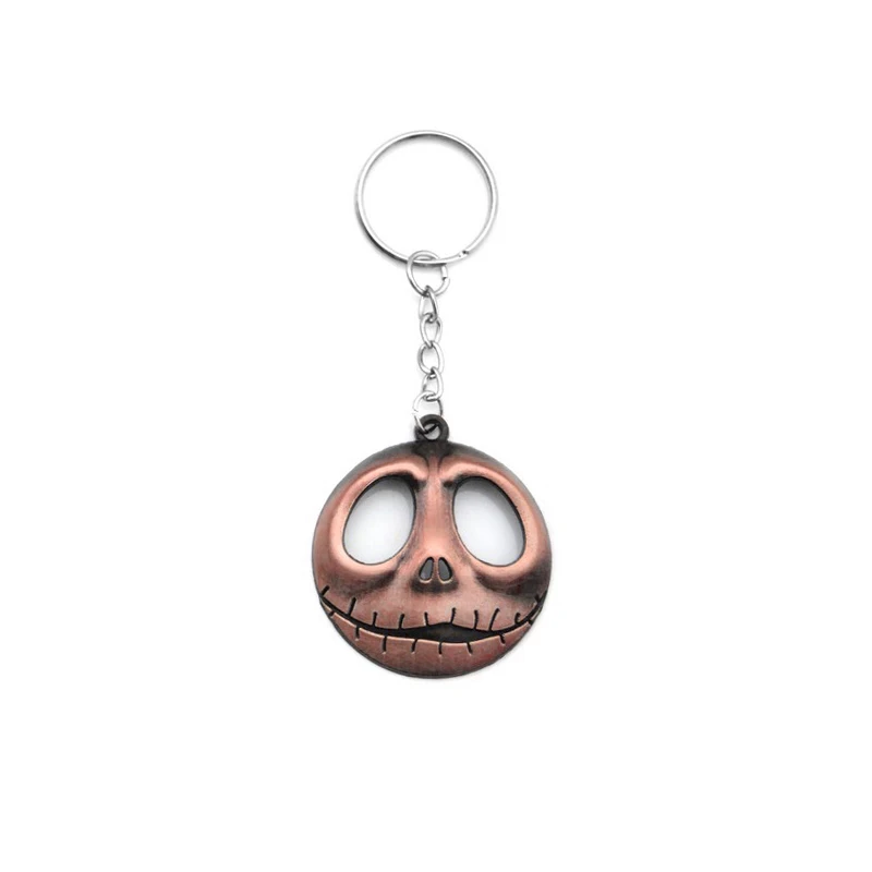 Винтажный Брелок Jack Skellington для мужчин античный череп маска тыква король брелок на