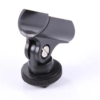 

Hot Shoe Microphone Boom Mic Clip Mount Holder Stand for DSLR Camcorder Camera
