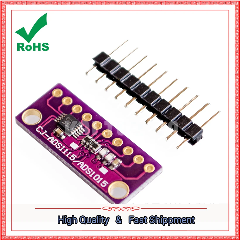 

ADS1115 16Bit ADC 4 Channel Modulus AD converter module adjustable board