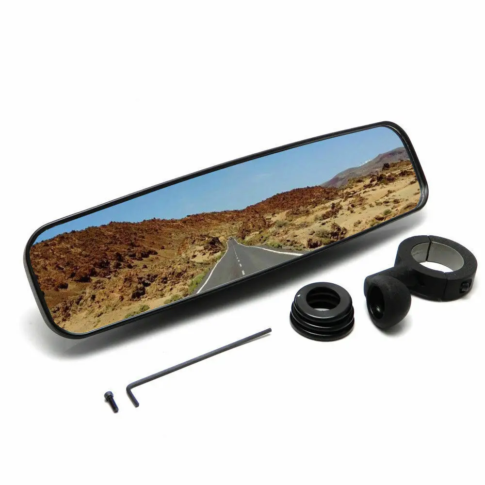 

KEMiMOTO 1.75" UTV Clamp Rearview Center Mount Center View Mirror for Polaris RZR 800 900 1000 XP 900 1000 For Can Am Commander