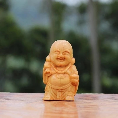 Новый продукт Taihang cypress сумка монах резьба по дереву руль | Дом и сад