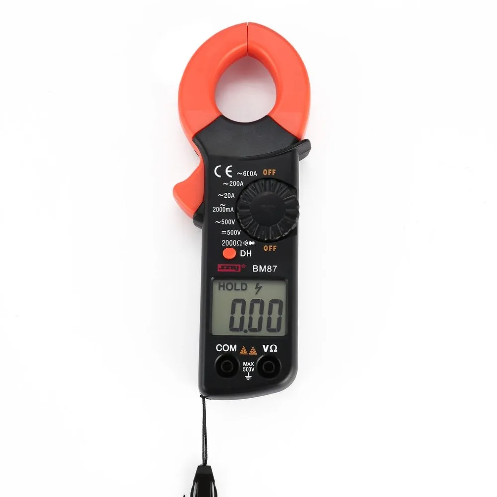 SZBJ BM87/BM88 Цифровой DC/AC клещи Портативный мультиметр Вольт Ампер Ом диод тестер