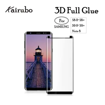 

Screen Protector For Samsung Galaxy S8 S8 Plus Note 8 3D Tempered Glass For Samsung S9 plus Note 9 Case Friendly Film Full Glue