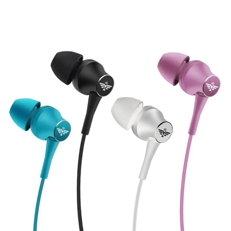 Наушники вкладыши с микрофоном металлические басовые наушники качественная