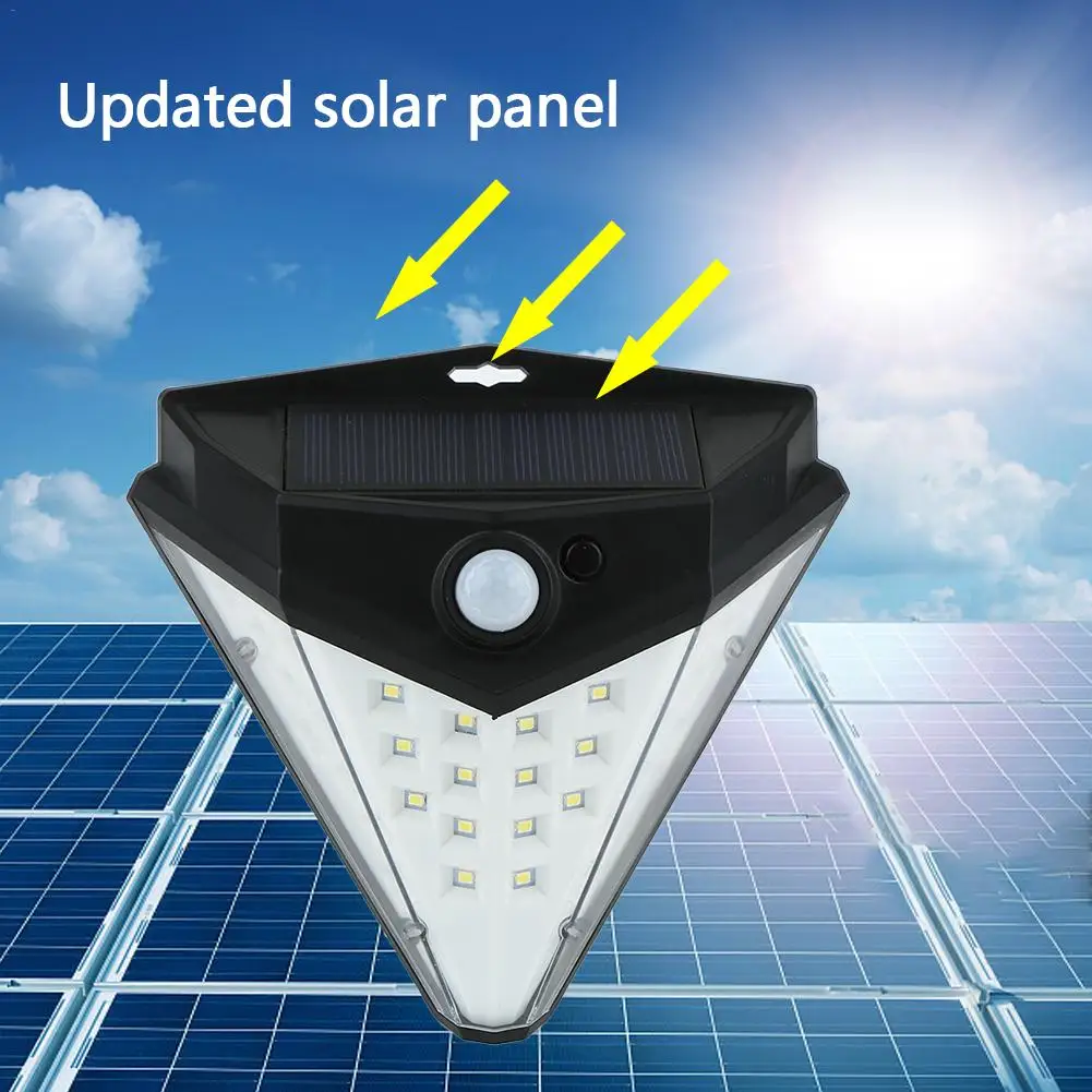 

New Arrival LED Solar Light PIR Motion Sensor Solar Powered Lamp Waterproof Garden Decoration Street Path Way Wall Light