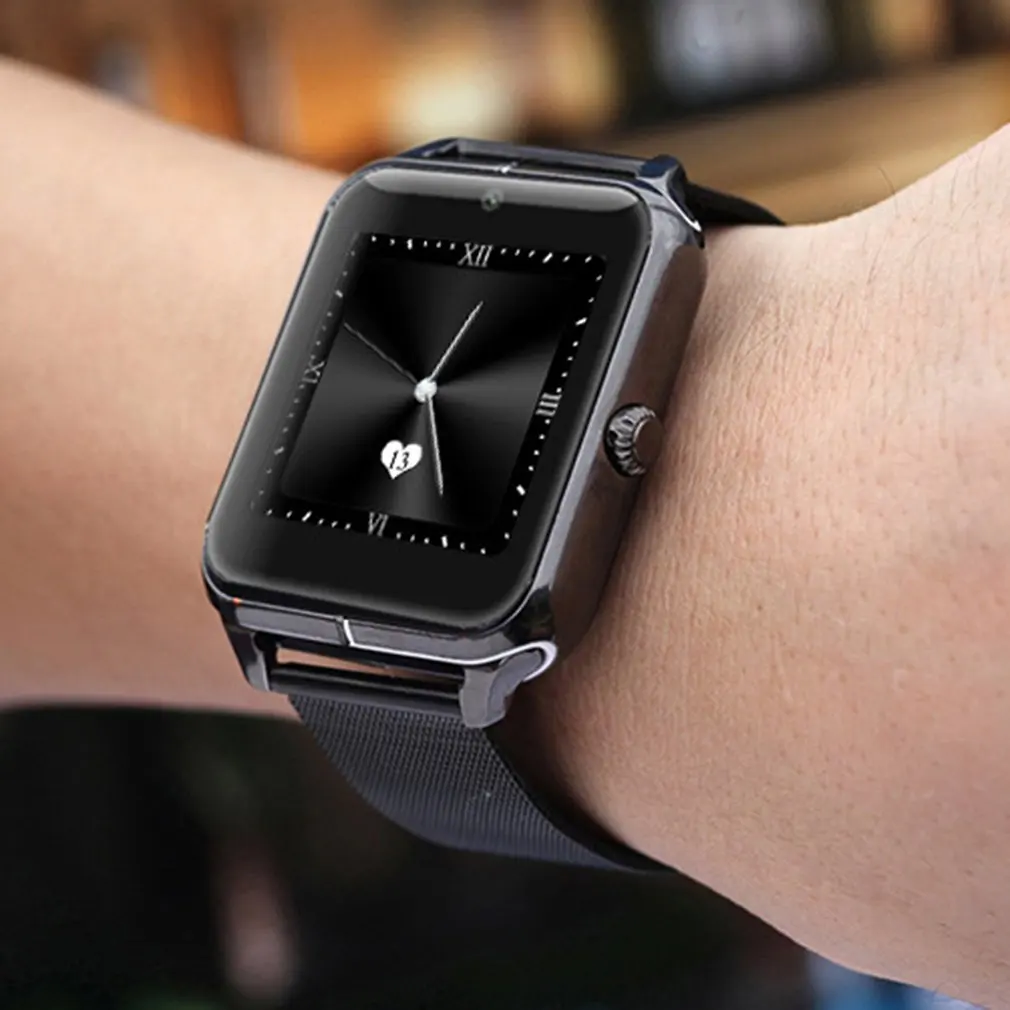

Z50 Smartband Bluetooth Watch Sleep Monitor Pedometer Sport Watches Support SIM Card Mesh Steel Wristwatch Clock Women Men Gift