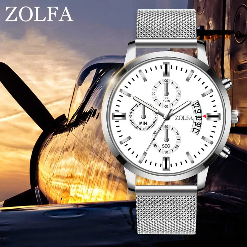 

ZOLFA Luxury Watches Quartz Watch Stainless Steel Dial Casual Elegant Bracele Watch Wrist Watch Men Gift Casual Fashion Daily