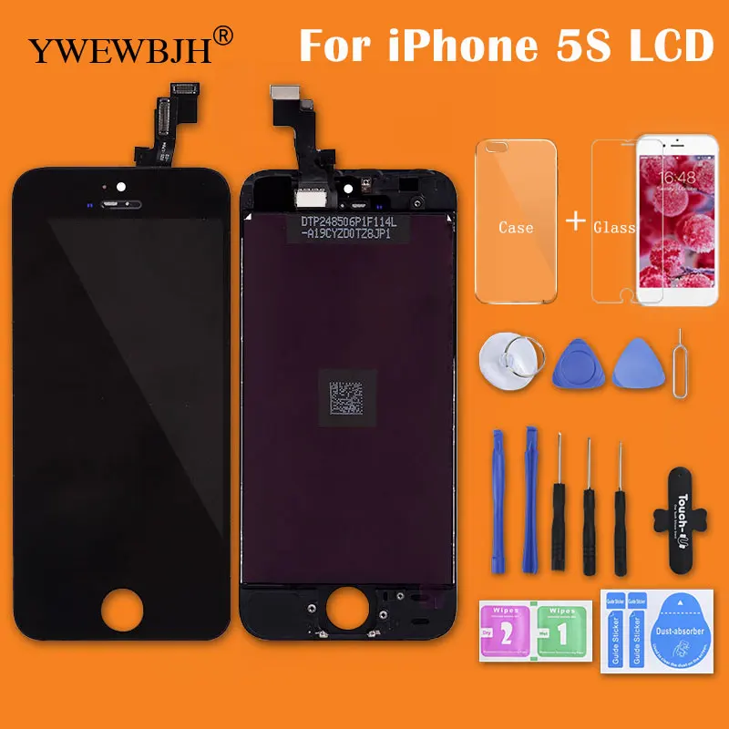 YWEWBJH AAA LCD Touch Screen For IPhone 5 5S 5C LCD Display Assembly With Digitizer Glass