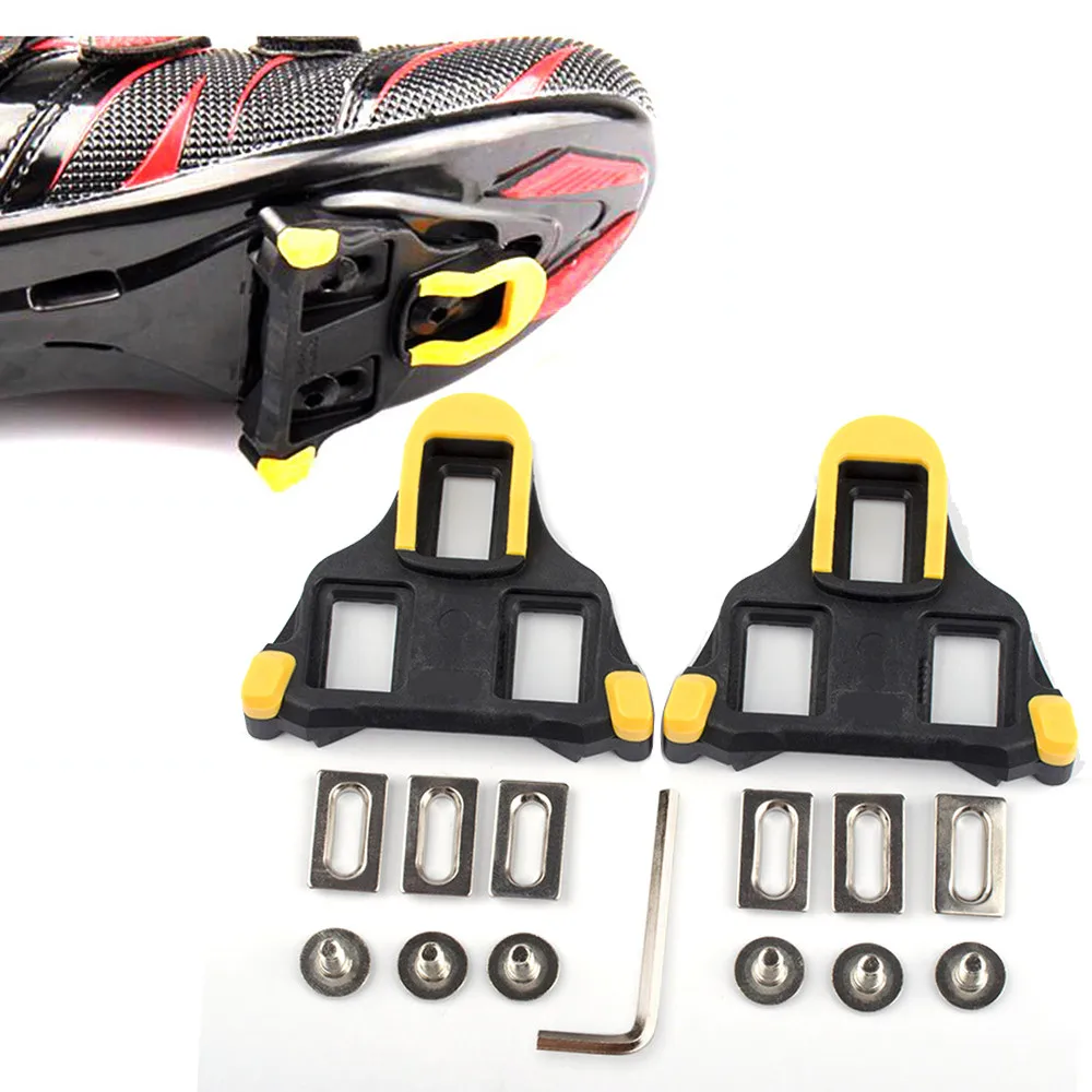

1 Pair Road Bike Shoes Cleats Locking Splint Highway Locking Plate Cleats Splint Cycling Bicycle Shoes Cleats Plywood Group New