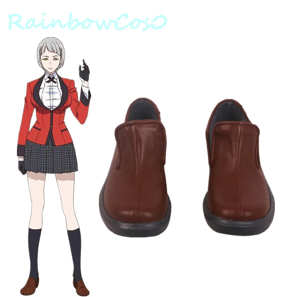 

Kakegurui Compulsive Gambler Momobami Ririka Cosplay Shoes Boots Game Anime Halloween RainbowCos0