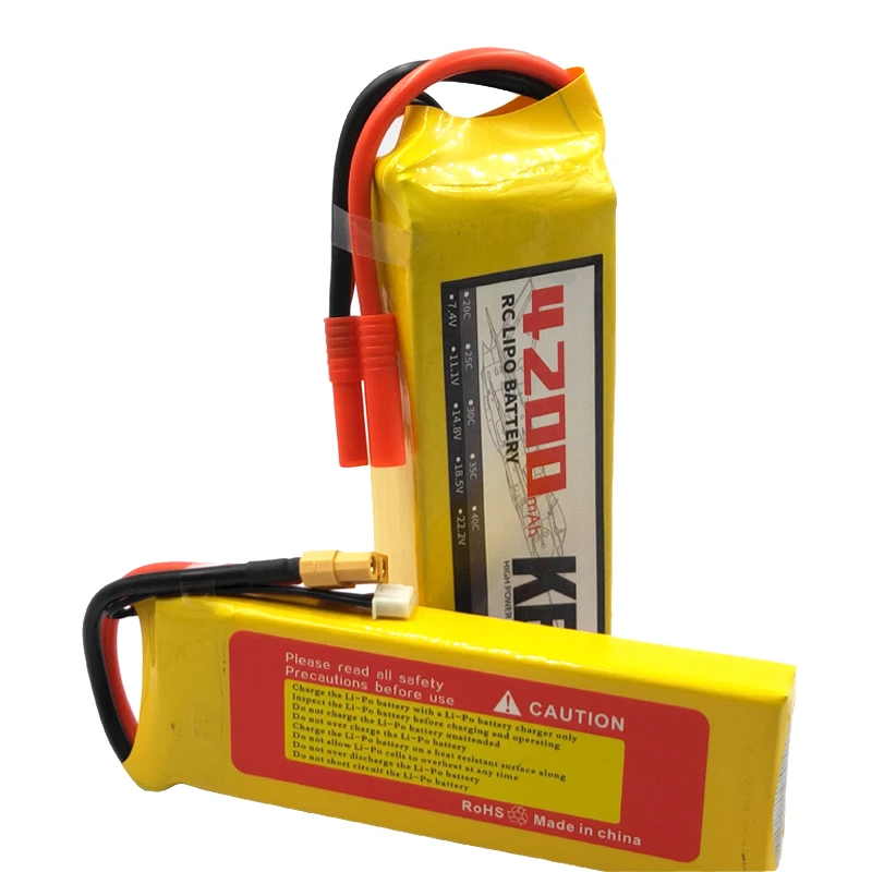 Аккумуляторная батарея lipo большой емкости 4200 мАч 14 8 в 30C 40C MAX 60C 80C аккумулятор LiPo RC