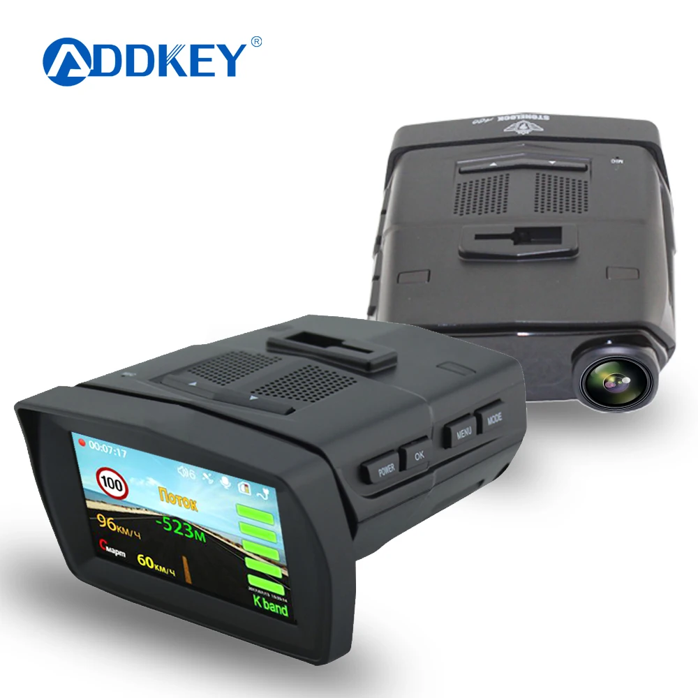 

ADDKEY 3 in 1 Video Recorder Car DVR Camera Radar Detector GPS video recorder night vision 170 Degree dash cam Registrar dvrs