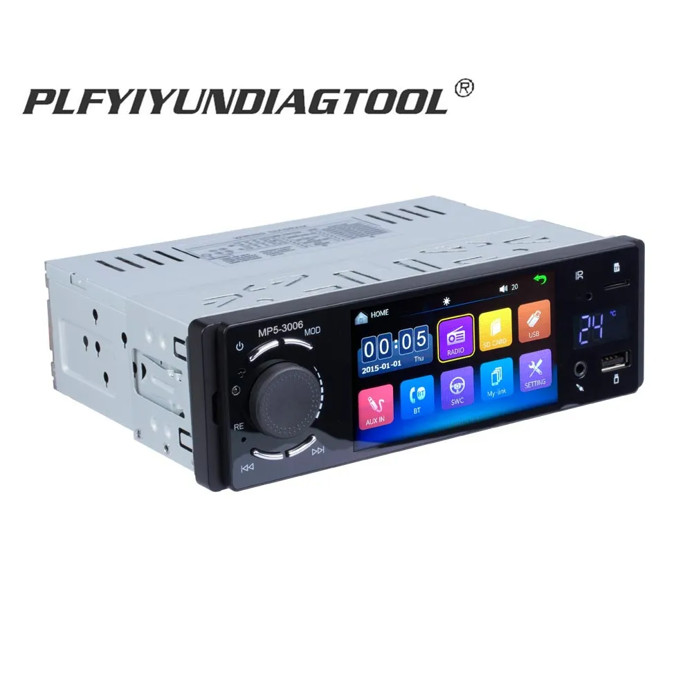 

2019 new MP5 Car Multimedia Player 4 inch 1 din touch Screen with Bluetooth FM Radio with Remote wheel control Rear View Camera