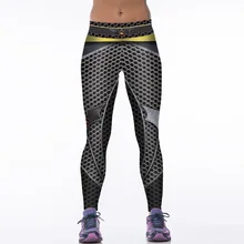 NEW 88004 Girl Women Comics Batman Superhero Metallic mesh 3D Prints High Waist Running Fitness Sport Leggings Yoga Pants