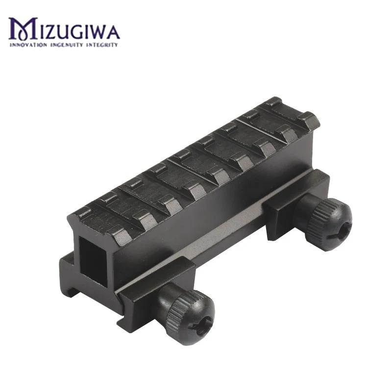 Mizugiwa 1 шт. Riser планка пикаттини Rail 20 мм Weaver See-Thru AR Flat-Top 8 слотов 13 слотов страйкбол охотничий прицел крепление Каза