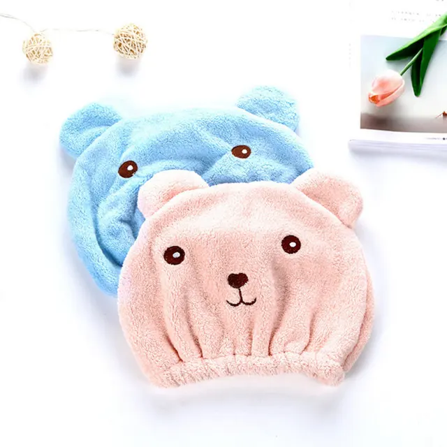 Nuovo Simpatico Orso Cuffia Da Bagno Morbida Microfibra Capelli Turbante Rapidam Nuovo Simpatico Orso Cuffia Da Bagno Morbida Microfibra Capelli Turbante Rapidam