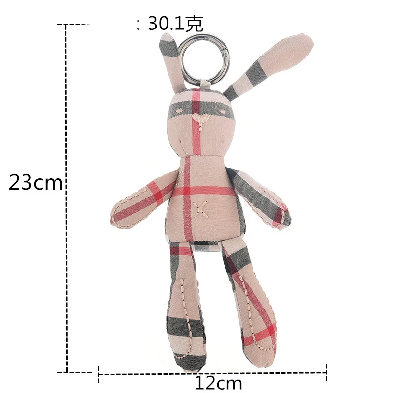 Горячая Мода Кролик Медведь брелок Брелоки с орнаментом Poret Clef милый брелок для ключей держатель женская сумка автомобильный кулон EH320