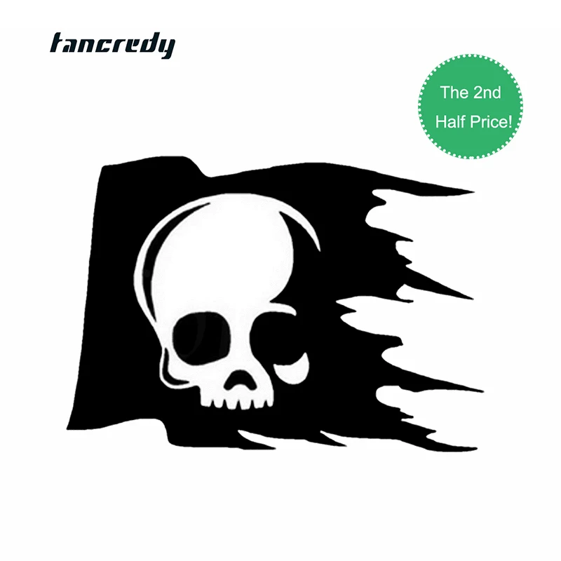 Tangcredy 3D стикер 16*11 5 см череп флаг автомобиля Стайлинг Декор наклейки
