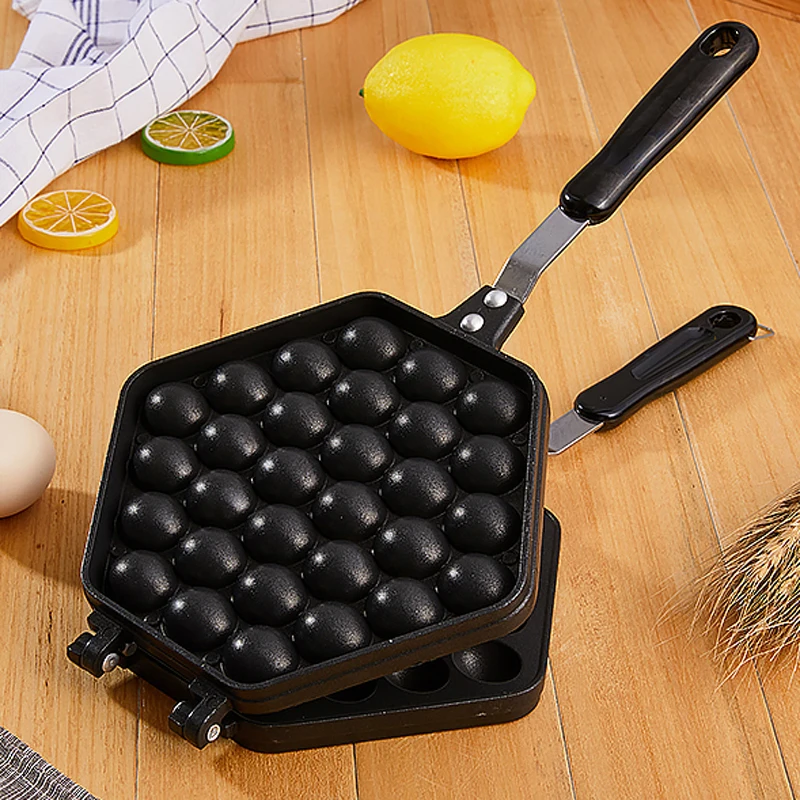BETOHE QQ Egg Bubble Cake Baking Pan Mold Iron Aluminum Hongkong Waffle Maker Mould Non-stick Coating DIY Muffins Plate BETOHE QQ Egg Bubble Cake Baking Pan Mold Iron Aluminum Hongkong Waffle Maker Mould Non-stick Coating DIY Muffins Plate