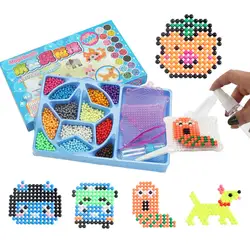 Бусы Diy Набор пазлов дети подарок игрушка липкий Perler наборное поле термо-мозаика головоломка водные бусины Beadbond развивающие игрушки