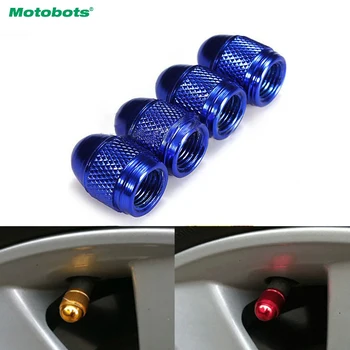 

MOTOBOTS 40pcs Aluminum Bullet Style Car Motorcycle Air Port Cover Tire Valve Wheel Stem Caps 7-Color Black,Red,Silver,Blue