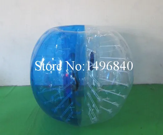 1,5 м Диаметр надувной бампер мяч, пузырь футбол, футбольный нательный пузырь, игрушки "Сумасшедший мяч" для взрослых - Цвет: blue and clear