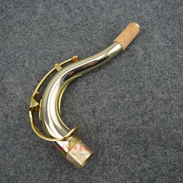 Cheap VECKY Copper-nickel alloy tenor saxophone neck for tenor saxophone hand-made
