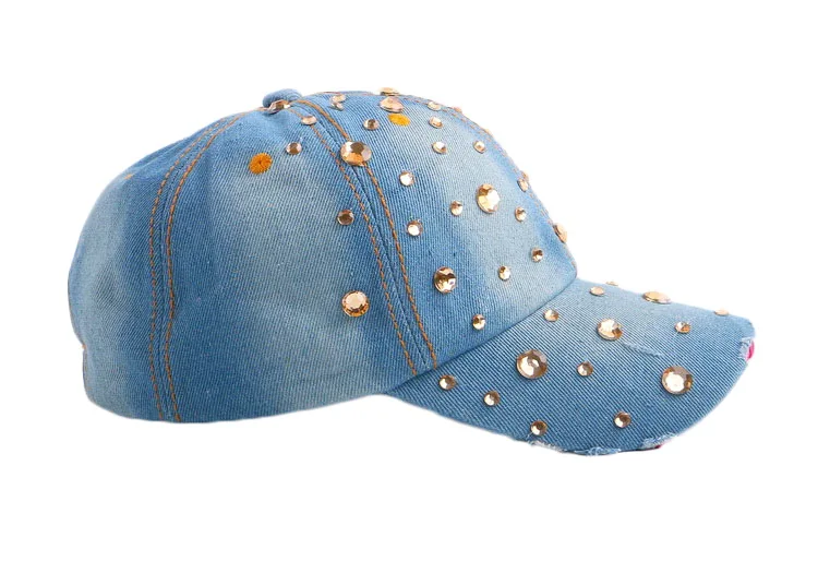 Лидер продаж Rhinestone Спайк шпильки в стиле хип-хоп Snapback шляпы для женщин Новинка для женщин Брендовые женские спортивные бейсболка Открытый