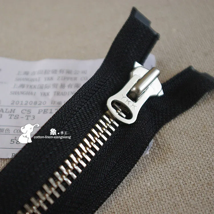60 см ~ 80 8 # YKK ярко серебряная длинная часть односторонней большой металлической