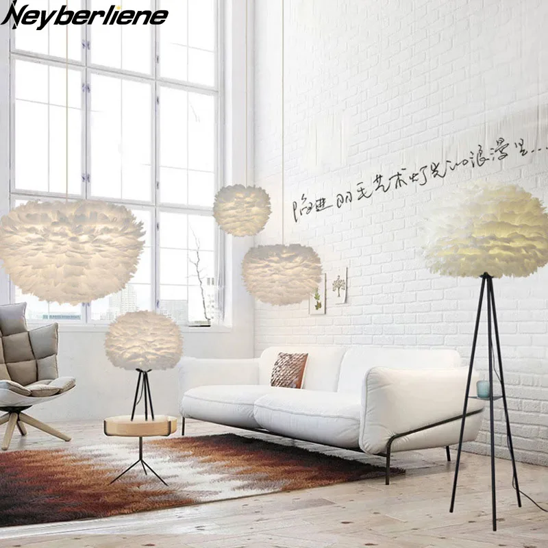Популярная современная Подвесная лампа с перьями, винтажная Подвесная лампа для домашнего декора, осветительная арматура для кухни, спальни, гостиной