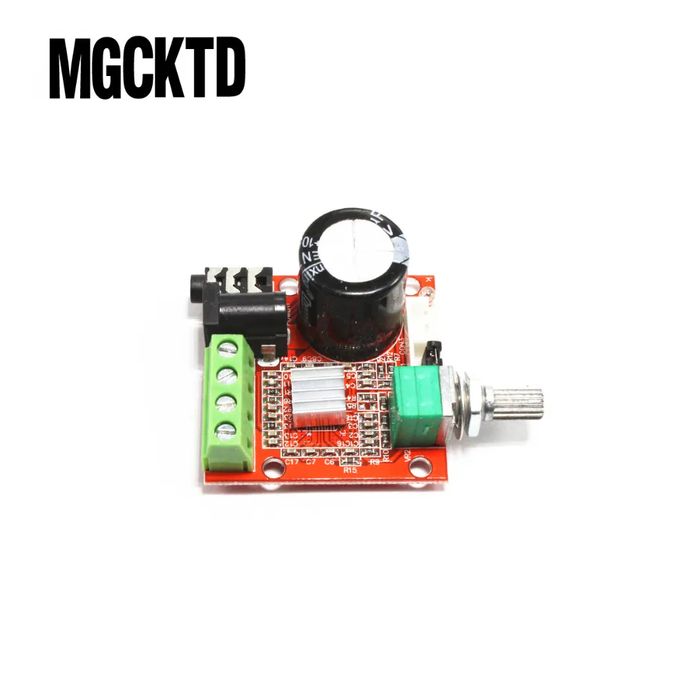 

G104 Hot Sale 12V Mini Hi-Fi PAM8610 Audio Stereo Amplifier Board 2X10W Dual Channel D Class Lowest Price