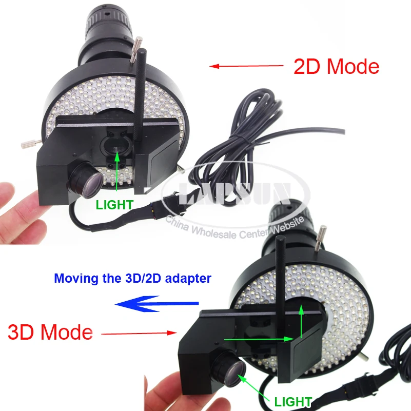 3D стерео и 2D(2 модели) 20-200X зум C-Mount объектив 4 зоны светодиодный кольцевой светильник для цифровой промышленный микроскоп Видео Камера