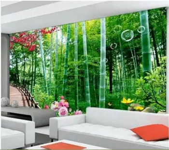 

3d wallpaper custom mural non-woven Wall stickers Bamboo scenery paintings background wall photo 3d wall mural wall paper