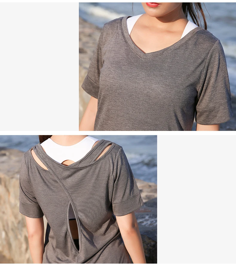 Большие размеры, L-4XL, Женский Топ для йоги, Спортивная футболка, укороченные топы для йоги, рубашки для йоги с коротким рукавом для тренировок, топы для фитнеса, бега, спортивная одежда