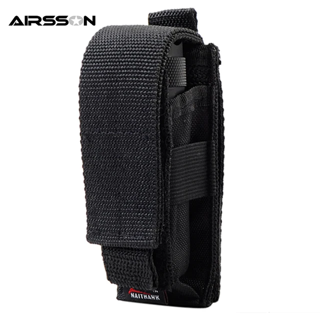Outdoor Multifunctional Molle Nylon Tactical Flashlight Pouch Portable
