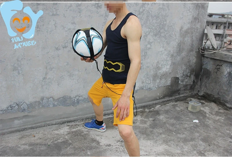 Children Soccer Juggling Bags Auxiliary Circling Belt Kids Football Training Equipment Soccer Kicking Ball Trainer
