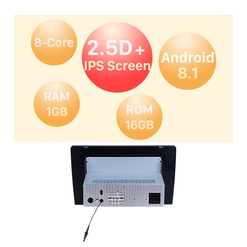 Seicane 2din Android 8,1 " Сенсорный автомобильный Радио gps мультимедийный плеер для 2012 2013 Kia Ceed LHD головное устройство поддержка RDS - Цвет: Android 8.1 2.5D IPS