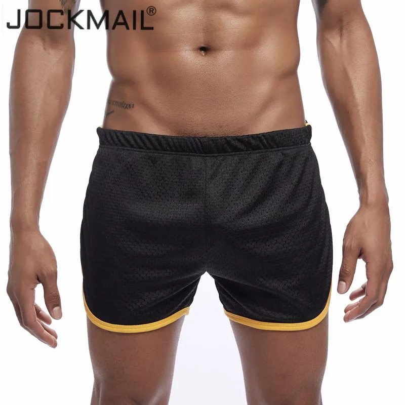 JOCKMAIL, модные классические мужские шорты с дышащей сеткой, быстросохнущие, розничная, мужские шорты с эластичной талией, мужские шорты для фитнеса и тренировок