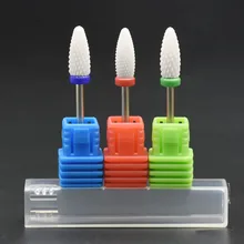 Jewhiteny Ceramic Nail Drill Bit Mill Cutter For Electric Drill Manicure Machine Device Accessory Remover Acrylic