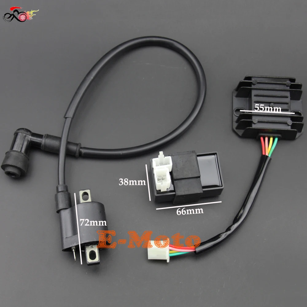Ignition Coil + CDI UNIT + Regulator Rectifier 125cc 150cc 200cc 250cc