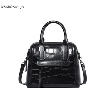 

Real Genuine Leather Women Handbag Solid Cow Leather Messenger Bags for women Fashion Brand Designer Girls Women shoulder bag