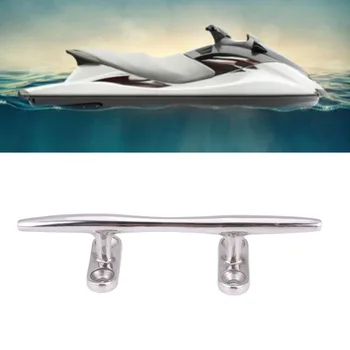 

Boat Hollow Base Cleat 5" Stainless Steel Marine Boat Dock Deck Rope Cleat Hollow Base Bollard Universal for Marine Boat Yacht