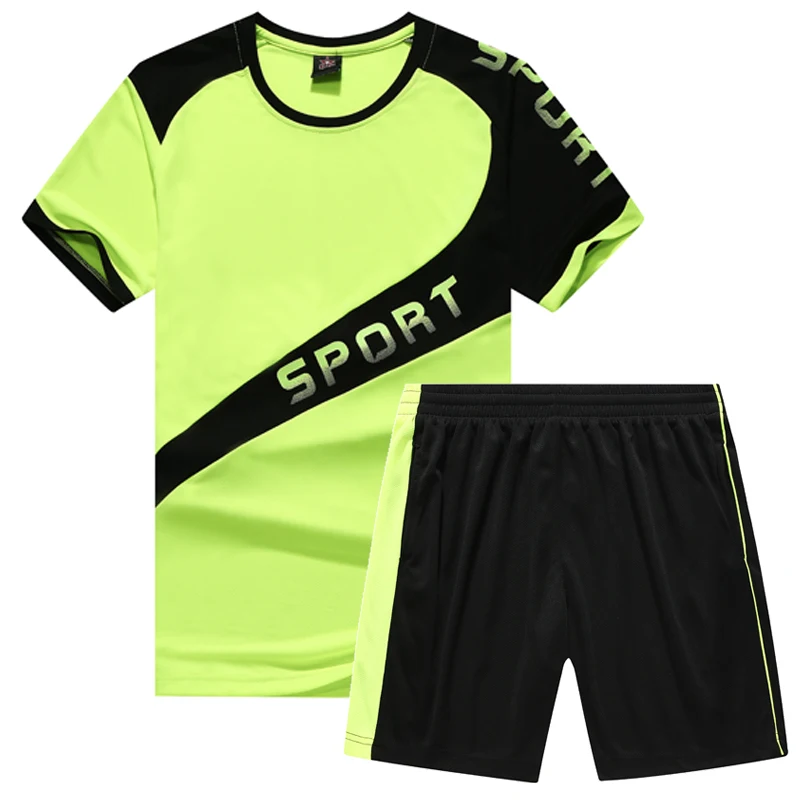 Мужской набор для бега, спортивный костюм, набор для бега, баскетбола, футбола, бадминтона, дышащая быстросохнущая серая рубашка, спортивная одежда