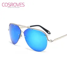 Women’s Men’s Sunglasses Pilot Style Colorful Coating Mirrored Lenses Metal Frame UV400 Protection SG15088