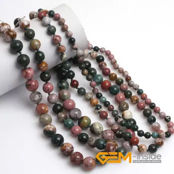 

natural ocean jaspers stone necklace natural stone beads necklace DIY jewelry for gift Yoga Meditation necklace free shipping