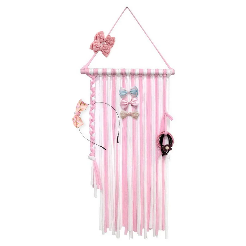 

1pcs Women Girls Hair Bows Holder Wall Hanging Storage Belt Hanging Hair Clips Holder Organizer Ornaments For Home New