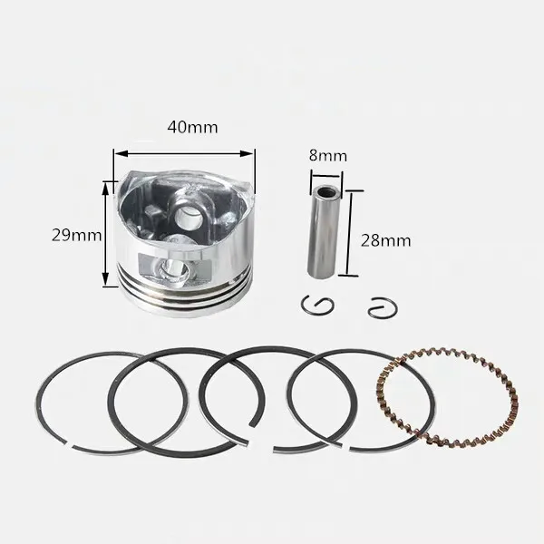

140 Engine Piston Kit 40mm with Piston Ring Set for Brush Cutter Trimmers Motor Brushcutters Repalcement Parts