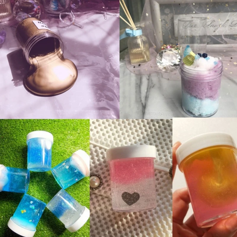 

120g Nail Art Box Storage Container Organizer Box For Playdough Foam Slime Mud Light Clay